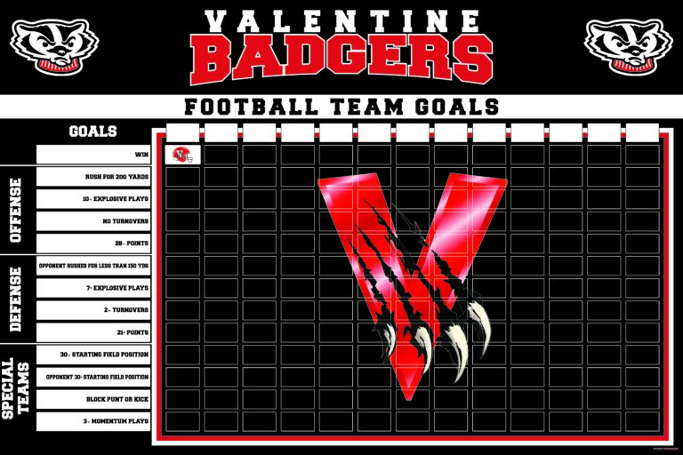 Valentine FB Goal Board 6x4